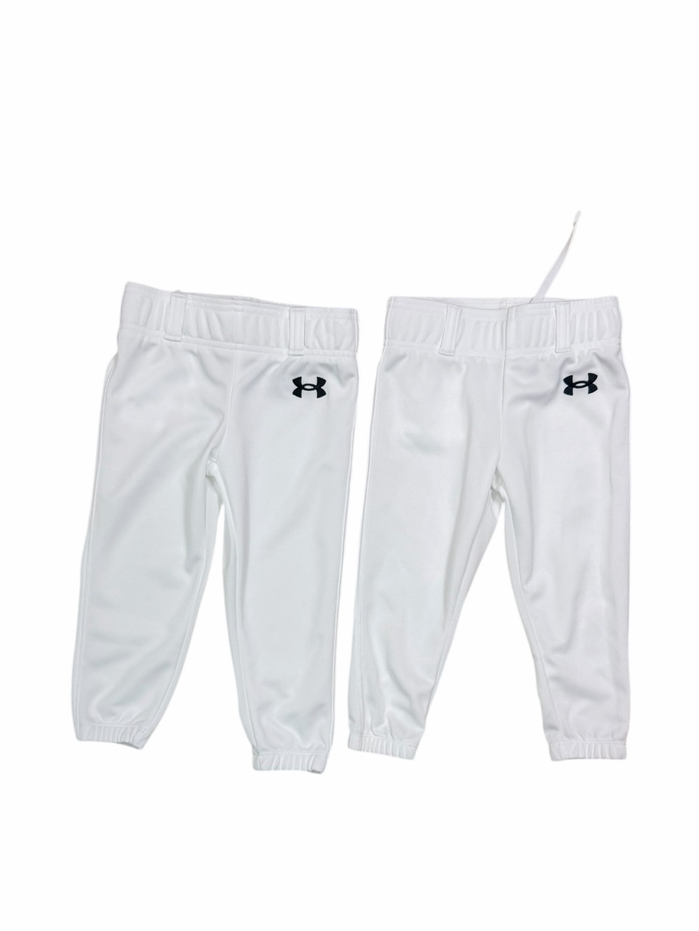 2 Under Armour Youth Boys Size XXXS White Baseball Pants